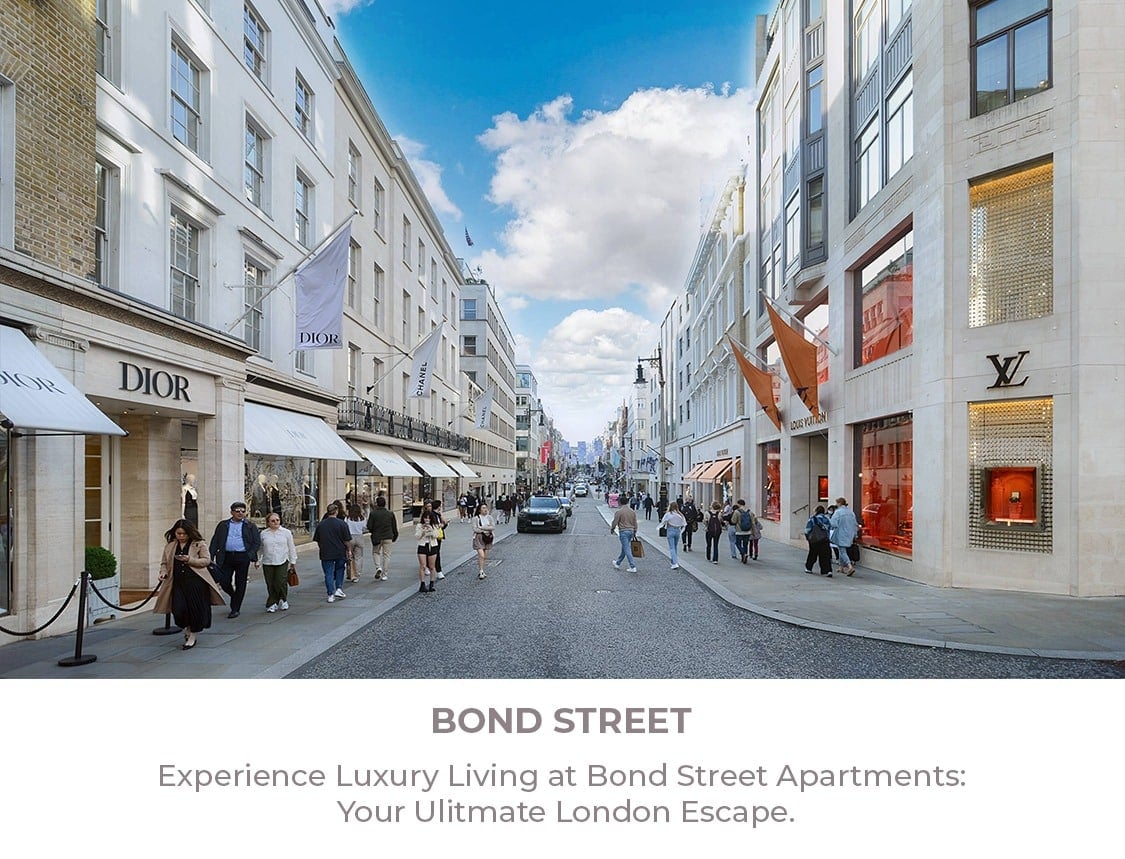 New Bond Street with Dior and Louis Vuitton storefronts